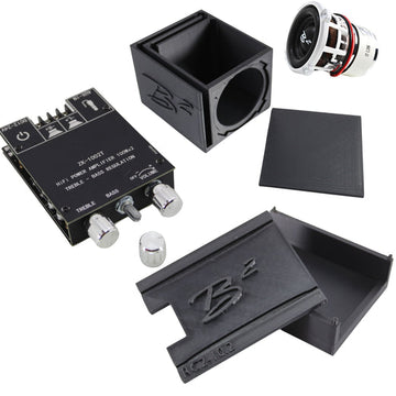 RC Car Subwoofer w/ 2ch Bluetooth Chip Amp & Single Vented Box